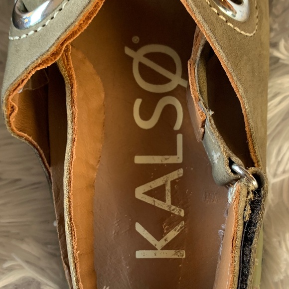 Kalso Earth Shoe Dalya Brown Leather Negative Heel Women's Sandals - Picture 9 of 16